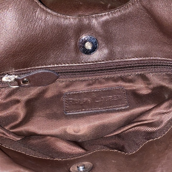 RALPH LAUREN ~ Soft Brown Leather ~ Shoulder Bag - Picture 13 of 15